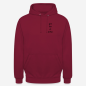 Preview: Vorderansicht eines bordeaux-farbenen HARD WORK ALWAYS PAYS OFF Hoodies